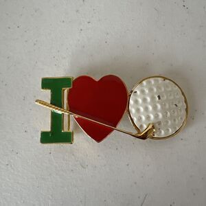 Vintage Dotty Smiths Golf Belt Buckle Golfer Design Brass Tone Collectible
